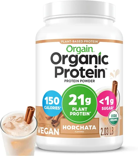 Miniatura 13 de Orgain - Proteína orgánica vegana en polvo, fresas y crema - 21g de proteína a base de plantas, 4g de fibra prebiótica, bajo en carbohidratos netos