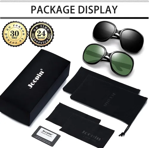 Miniatura 17 de Joopin Lentes de sol de gran tamaño para mujer, polarizados, grandes, para conducción, protección UV, grandes sombras