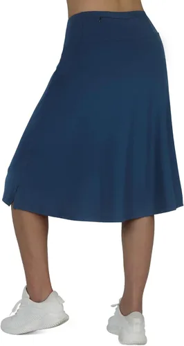 Miniatura 2 de beroy Faldas de falda de longitud media para mujer con 3 bolsillos, faldas modestas para mujer, falda pantalón de 24 pulgadas hasta la rodilla