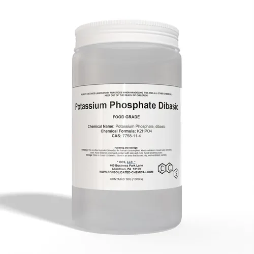 Fosfato de potasio, dibásico | Grado alimenticio | Certificado Kosher/Halal - 35.27 oz