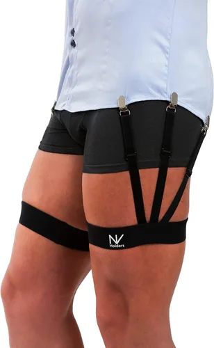 Soportes NV mejorados 2.0, con cierres mejorados soportes de camisa premium, ligas de camisa, tuckers de camisa para hombre