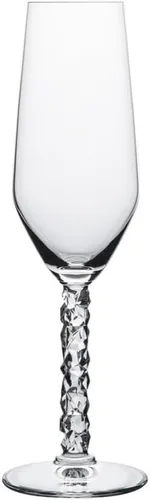 Orrefors Juego de 2 copas de cristal champán/flauta de 8 quilates