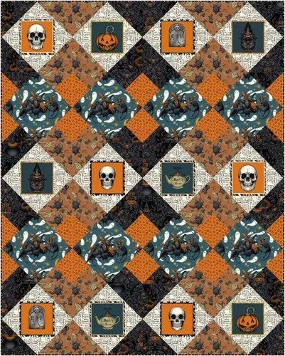 Miniatura 9 de Free Spirit Storybook - Panel de bloque de Halloween de 24 pulgadas
