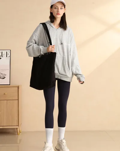 Miniatura 3 de Bolso de pana Iioscre para mujeres, bolsos hobo con cierre de cremallera, bolsos de hombro casuales de gran capacidad con bolsillos interiores