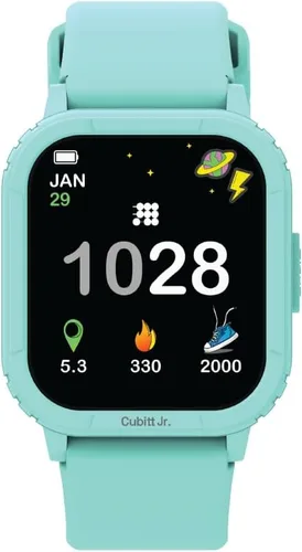 Cubitt Jr - Reloj inteligente con rastreador fitness para niños y adolescentes, con temperatura corporal de 24 horas, juegos, contador de pasos,