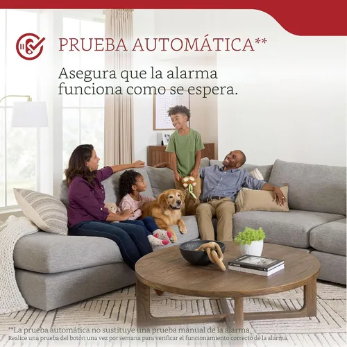Miniatura 6 de Kidde Detector de humo, funciona con batería de 10 años, con luces LED de estado, alarma de 85 dB, 5 pulgadas, 20SD10, paquete de 3