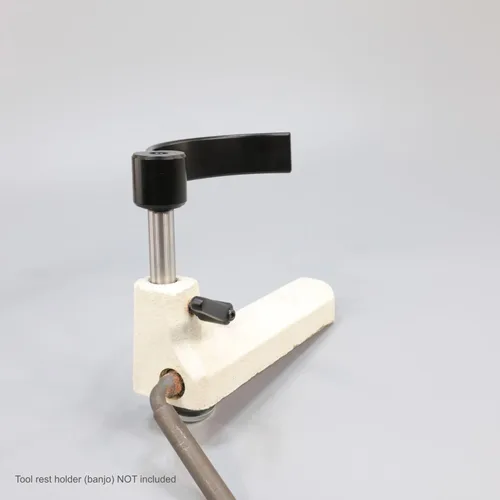 Miniatura 4 de Hurricane Turning Tools, Soporte de herramientas curvado de 5 pulgadas de diámetro para girar cuencos pequeños en torno de madera, poste de 5/8