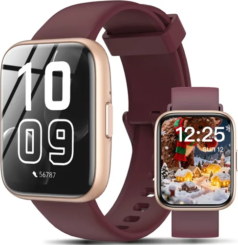 Miniatura 9 de Reloj inteligente con Alexa integrado, pantalla táctil HD de 1.83 pulgadas, rastreador de actividad física con llamadas Bluetooth, más de 120 modos