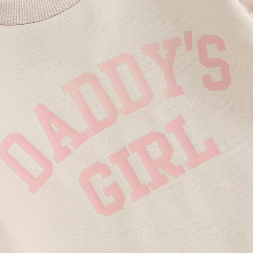 Miniatura 6 de Daddys Girl Toddler Baby Clothes Sweatshirt Pullover Top Jogger Pants Fall Winter Infant 2pcs Outfits