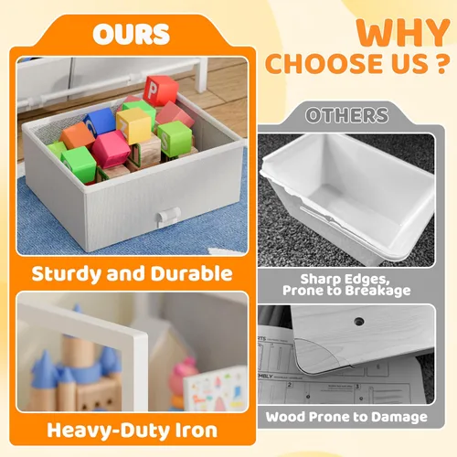 Miniatura 4 de CODACE Organizadores y almacenamiento de juguetes para niños, estante de juguetes para sala de juegos, habitación de los niños y organización