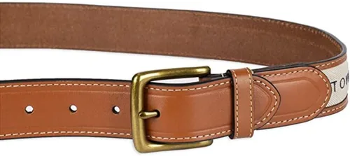 Miniatura 23 de Tommy Hilfiger Cinturón casual con incrustaciones de tela para hombre con hebilla clásica del arnés