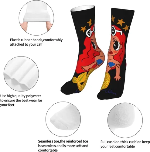 Miniatura 6 de NALCKA Karol Singer G Socks Super Soft Crew Sock Personalidad Resistente al Olor Antiolor Unisex Calcetines Deportivos Calcetines Bajo 16 pulgadas