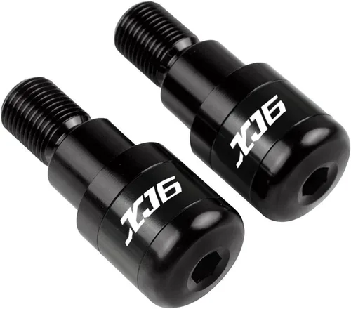 Accesorios de motocicleta extremos manillar Grips Bar End Caps para Yamaha XJ6 Diversion 2009-2016 2010 2011 2012 2013 2014 2015 XJ 6 (color: negro)