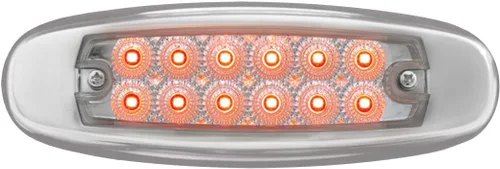 Miniatura 3 de GG Grand General 76441 Luz ámbar/transparente (Ultra Thin Spyder 12LED Dual Function con borde SS)