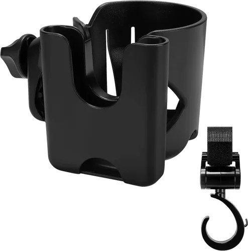 Miniatura 16 de Accmor Portavasos universal para cochecito, portavasos para silla de ruedas Walker, bicicleta giratoria de 360°, accesorios de fijación para Negro