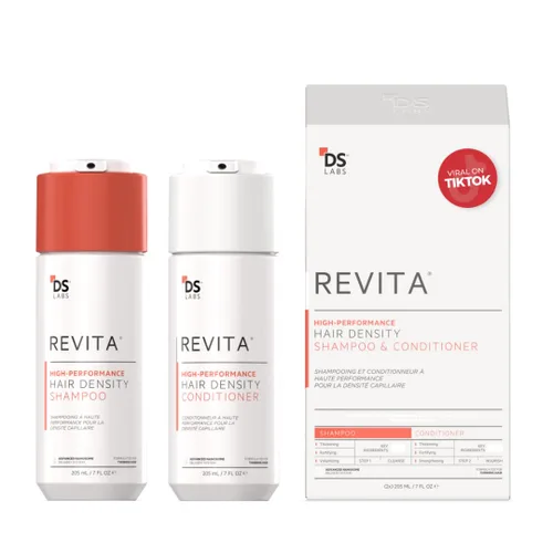 DS Labs - Kit de champú y acondicionador Revita para hombres y mujeres, sistema de cuidado del cuero cabelludo de dos pasos para cabello