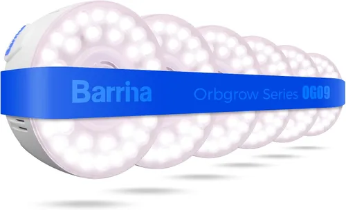 Miniatura 17 de Barrina Orbgrow OG09 Puck - Luz LED de crecimiento, 5000K 9W (equivalente a 135 vatios), luces de plantas para plantas de interior de espectro
