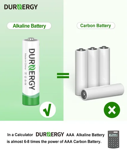 Miniatura 3 de DURNERGY Paquete de 48 pilas AAA, 10 años de vida útil, 1.5 V Triple AAA Baterías 1200 mAh para controles remotos, juguetes linternas LR03 E92 MN2400