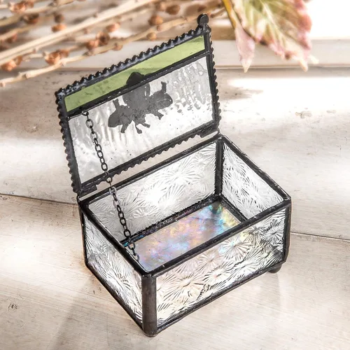 Miniatura 4 de J Devlin -Bee - Caja de cristal para joyas de recuerdo, pequeñas cajas decorativas - Caja 753