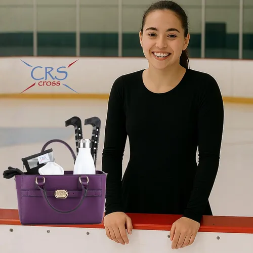 Miniatura 78 de CRS Cross Rink Side Tote. Ice Skating Accessory Bag-Figure Skating, Roller, Inline Skaters, Dance, Cheer.Organizes Guards Water Bottle Phone