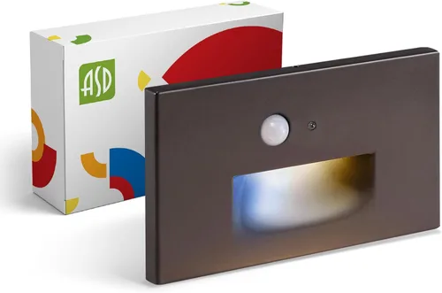 Miniatura 36 de ASD LED Luminaria de Escalera Empotrada, Iluminación de Pasada al Aire Libre del Atardecer al Amanecer 3CCT, Sensor de Movimiento, Fotocélula