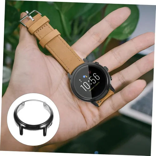 Miniatura 9 de Hemobllo Accesorios compatibles con Fossil Gen 5 The Carlyle HR - Carcasa protectora con marco protector de pantalla