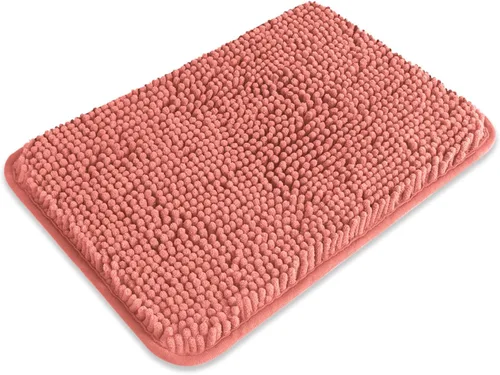 Miniatura 241 de Alfombra de baño pequeña de 12 x 18 pulgadas, lavable y absorbente, antideslizante, alfombra de baño de felpilla gruesa y suave para baño, ducha