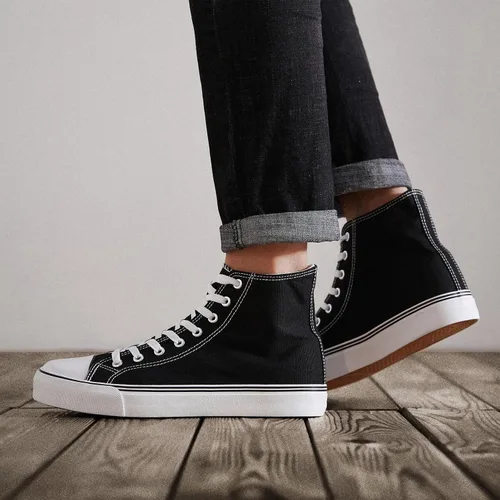 Miniatura 5 de ZGR Tenis de lona para hombre, con cordones, clásicos, casuales, para caminar