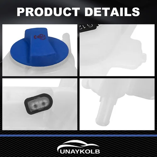 Miniatura 6 de Tanque de expansión de recuperación de refrigerante del motor con tapa para Audi A4 Avant 2004-2005 para Audi A4 2002-2005 Base para Audi A4 Cabrio