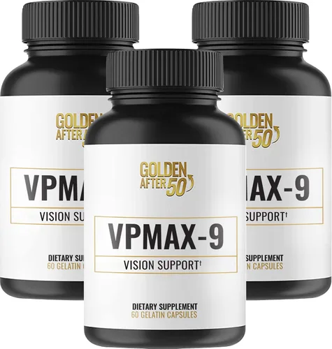 Miniatura 9 de Golden After 50 VpMax-9 - Suplemento antioxidante y cuidado de la vista con vitaminas oculares, luteína, licopeno y extracto de arándano - 60