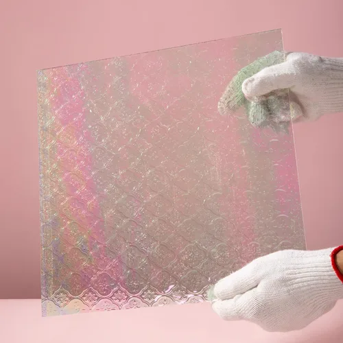 Miniatura 3 de Lanyani Hojas de vitrales transparentes de 12 x 12 pulgadas, vidrio de arte catedral para proyectos de vitrales, manualidades de mosaico, 2 hojas