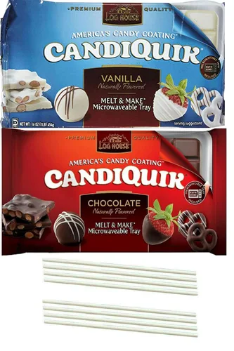 Candiquik Vanilla and Candiquik Chocolate Melting Wafers. Una parada de compras para el mejor revestimiento de caramelo de vainilla blanca y