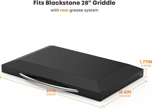 Miniatura 2 de Stanbroil Tapa dura para plancha Blackstone de 17 pulgadas, tapa de plancha de acero con recubrimiento en polvo, color negro