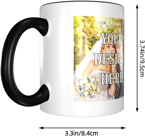 Miniatura 4 de Taza de café personalizada, tazas personalizadas con logotipo y foto, taza personalizada, diseña tu propia taza de café personalizada, regalos