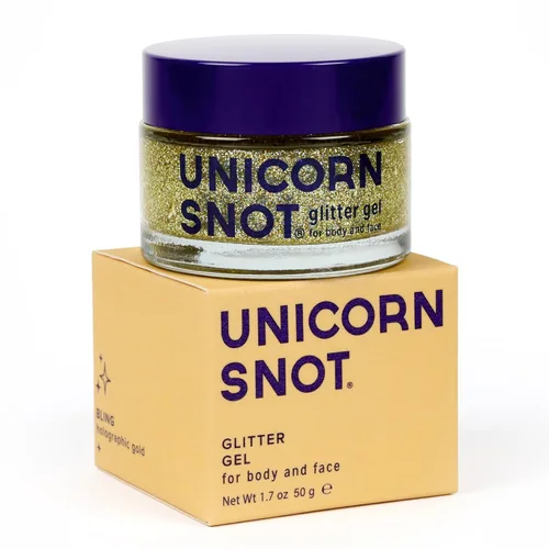 UNICORN SNOT Gel holográfico con purpurina para la cara y el cuerpo | Maquillaje de purpurina para las fiestas: Regalos para calcetines y Navidad |