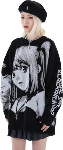 Miniatura 3 de FELLVISHK Sudadera de manga larga con estampado de anime para niña, unisex, 3D