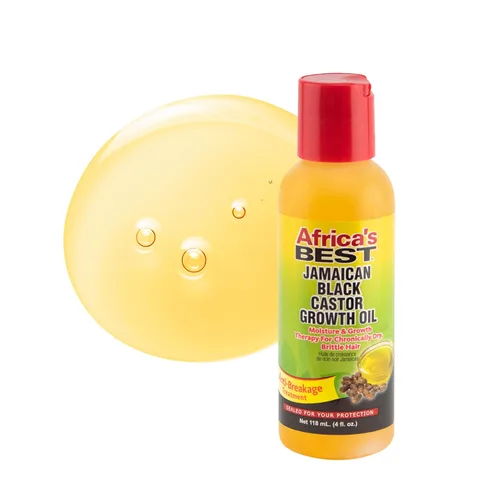 Miniatura 4 de Africa's Best - Aceite de ricino negro jamaicano, alto en vitamina E, minerales y proteínas, ayuda a reparar el cuero cabelludo seco, puntas