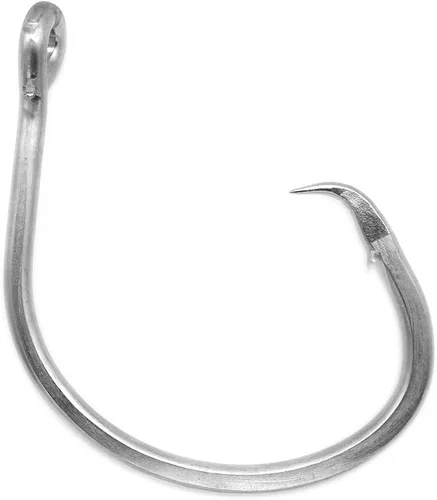 Gancho de pesca gigante 6/0-28/0 Ganchos circulares forjados en línea Tiburón y pez espada y atún gancho de acero inoxidable Gancho de caza grande