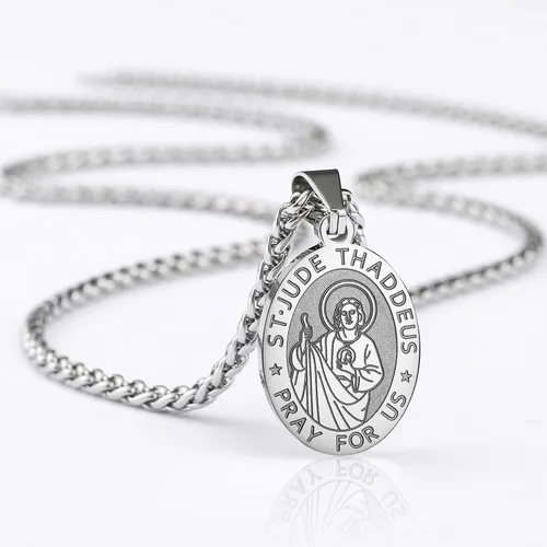 Miniatura 6 de RS Saint St MichaelChristopherJudeBenedictJosephAnthony Medal Necklace for Boys Men 24 In Religious gifts