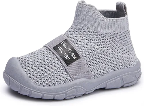 BMCiTYBM Zapatos de bebé niño y niña, zapatos transpirables para caminar, ligeros, antideslizantes, 6, 9, 12, 18, 24 meses
