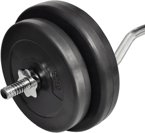 Miniatura 3 de Barra de rizo con pesas de 66.1 libras, juego de pesas ajustables para hombres y mujeres, entrenamiento de fuerza, gimnasio en casa