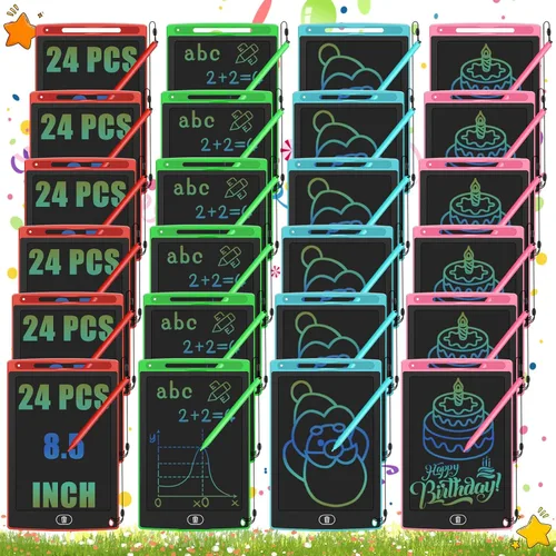 Miniatura 8 de Tableta de escritura para niños, almohadillas de dibujo LCD de 8.5 pulgadas, paquete de 20 blocs de escritura para niños pequeños, tablero
