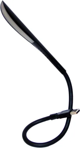 Miniatura 7 de Lámpara de lectura USB con interruptor táctil regulable de 14 LED y cuello de cisne flexible para laptop, computadora de escritorio, PC