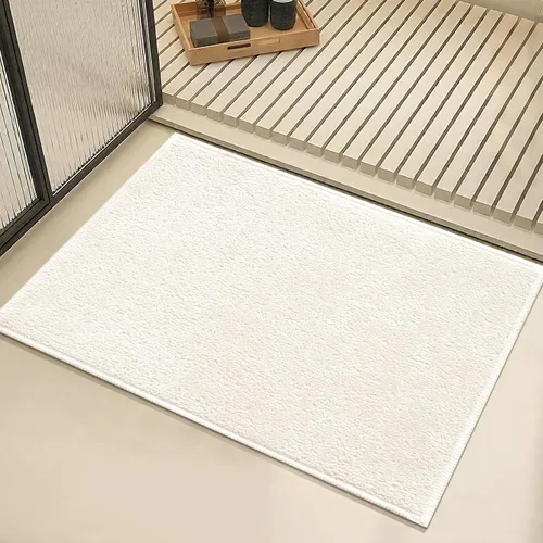 Tapete de baño antideslizante, absorbente, de secado rápido, de pelo bajo, para debajo de la puerta, tapete de baño para fregadero, bañera, ducha,