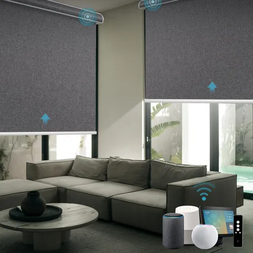 Miniatura 12 de SmartWings Persianas motorizadas con control remoto para ventanas, persianas enrollables Matter 100% opacas, automáticas, eléctricas inteligentes