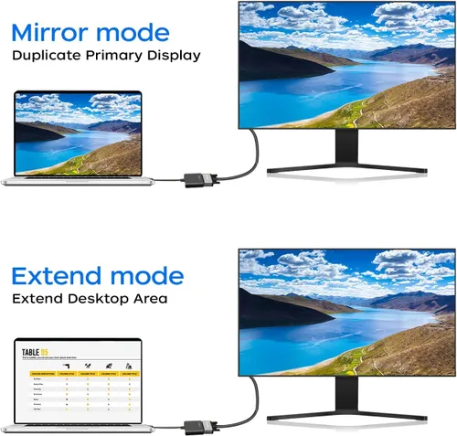 Miniatura 5 de HDMI a VGA, adaptador HDMI a VGA chapado en oro (hombre a hembra) para computadora, computadora de escritorio, laptop, PC, monitor, proyector, HDTV