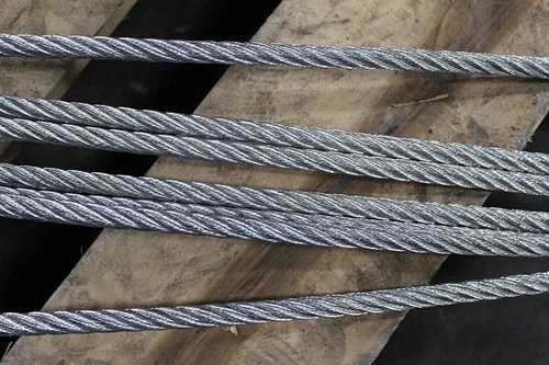 Miniatura 2 de Eslinga de cuerda de alambre de una sola pierna Capacidad nominal vertical de 2.5 toneladas Extremos de bucle flamenco ojo a ojo Diámetro