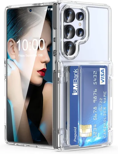 Miniatura 18 de Funda tipo billetera compatible con Galaxy S23 Ultra con soporte para tarjeta de crédito, ranura para tarjeta de identificación, a prueba de golpes