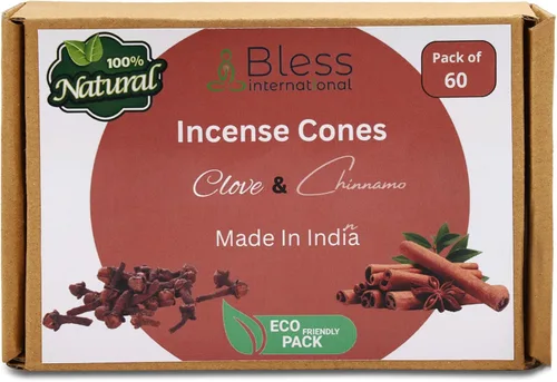 Miniatura 23 de Bless International Flor de naranja 100% natural - Conos de incienso hechos a mano, sumergidos a mano, orgánicos, sin productos químicos