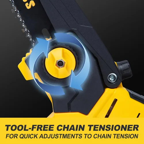 Miniatura 7 de Mini motosierra para batería Dewalt de 20 V MAX, mini motosierra eléctrica de mano inalámbrica de 8 pulgadas, motosierra sin escobillas para corte